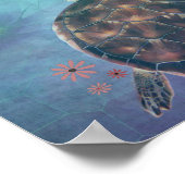 Dromen van Zeeen schildpadden Poster (Hoek)