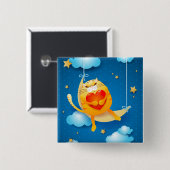 dromen vierkante button 5,1 cm (Voorkant /achterkant)