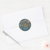 Dromen vliegen hier naartoe Sticker (Envelop)