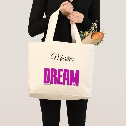Dromen (vlinder) grote tote bag (Voorkant (product))