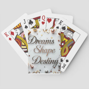 Dromen vorm lot pokerkaarten