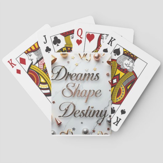Dromen vorm lot pokerkaarten (Achterkant)
