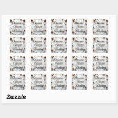 Dromen vorm lot vierkante sticker (Vel)