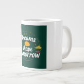 Dromen vorm morgen grote koffiekop (Voorkant rechts)