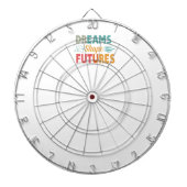 Dromen vormen de toekomst dartbord (Voorkant)