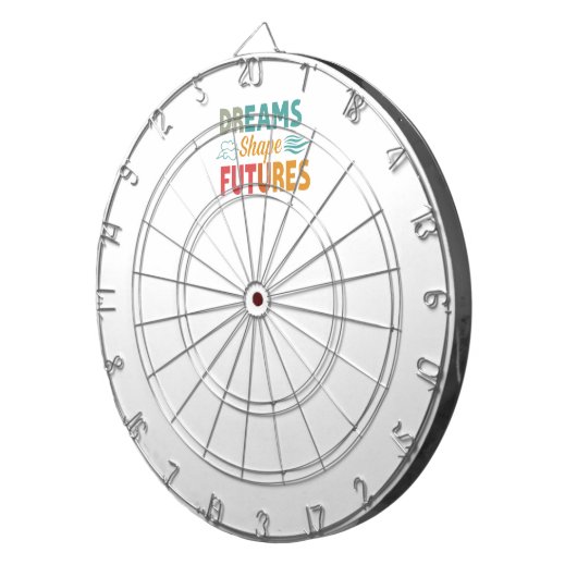 Dromen vormen de toekomst dartbord (Voorkant Rechts)