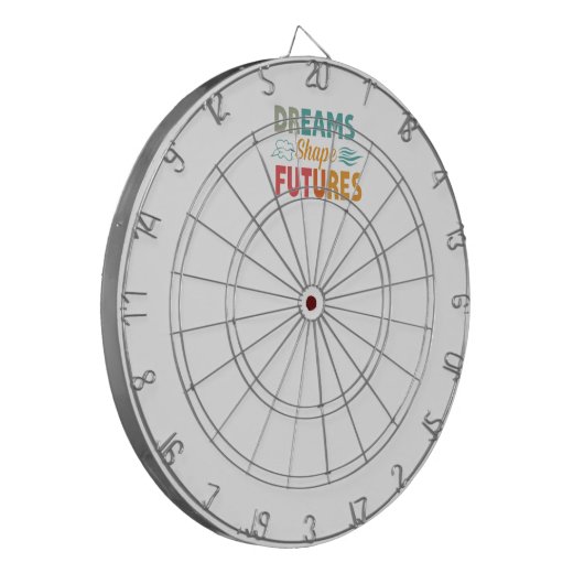 Dromen vormen de toekomst dartbord (Voorkant Links)