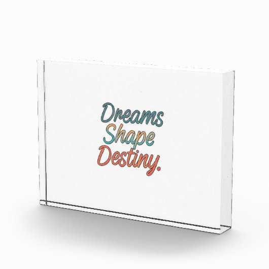 Dromen vormen het lot fotoblokken (Rechts)