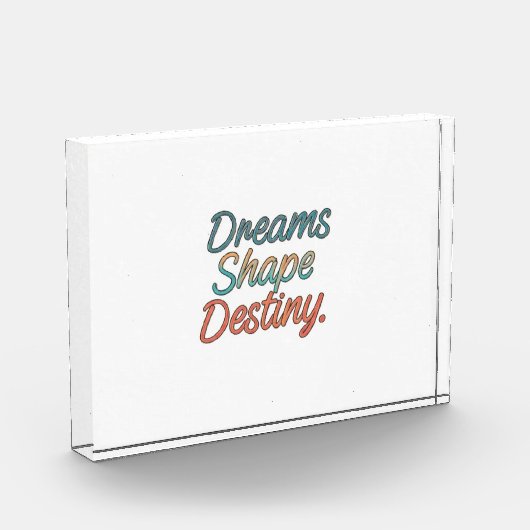 Dromen vormen het lot fotoblokken (Links)