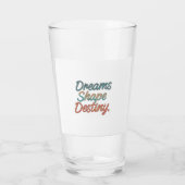 Dromen vormen het lot glas (Achterkant)