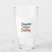 Dromen vormen het lot glas (Voorkant)
