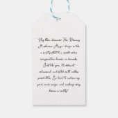 Dromen waarmaken | Kleurrijke paddenstoelen vlinde Cadeaulabel (Achterkant)