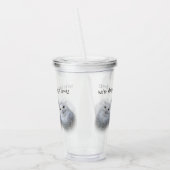 dromen Wisdom van Snowy Owls Family Acryl Drinkbeker (Links)