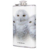 dromen Wisdom van Snowy Owls Family Heupfles (Links)