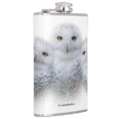 dromen Wisdom van Snowy Owls Family Heupfles (Rechts)