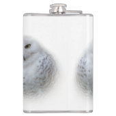 dromen Wisdom van Snowy Owls Family Heupfles (Achterkant)