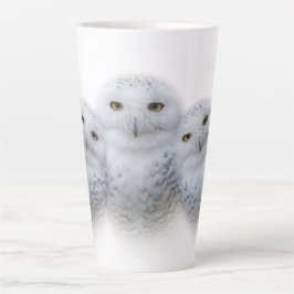 dromen Wisdom van Snowy Owls Family Latte Mok