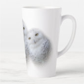 dromen Wisdom van Snowy Owls Family Latte Mok (Rechts)