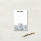 dromen Wisdom van Snowy Owls Family Post-it® Notes (Op bureau)