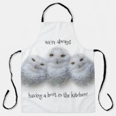dromen Wisdom van Snowy Owls Family Schort (Voorkant)