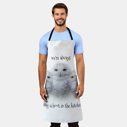 dromen Wisdom van Snowy Owls Family Schort (Gedragen)