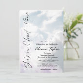 Dromen Ze is in de zevende hemel Zachte Bruids-Sho Kaart (Staand voorkant)