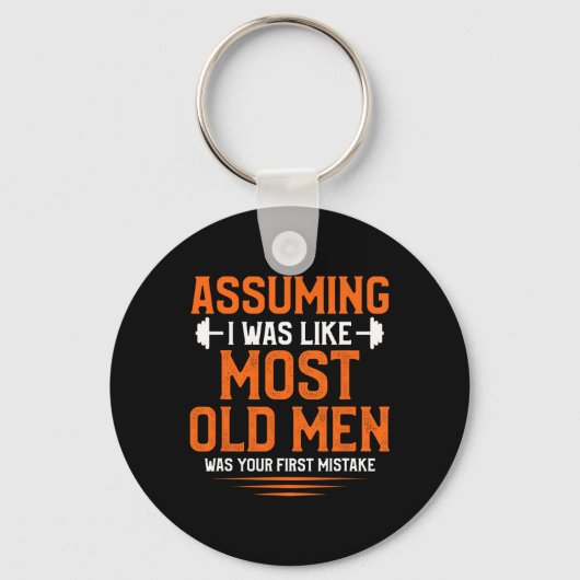 Dromend dat ik net als de meeste oude mannen bodyb sleutelhanger (Voorkant)