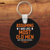 Dromend dat ik net als de meeste oude mannen bodyb sleutelhanger (Voorkant)
