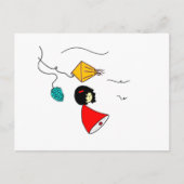 dromend meisje briefkaart (Voorkant)