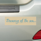 Dromend van de Zee Bumpersticker (Op auto)