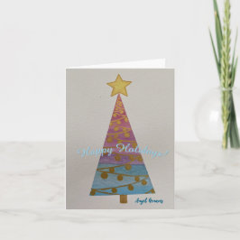Dromend van een "Blauw Kerstmis" Kaart