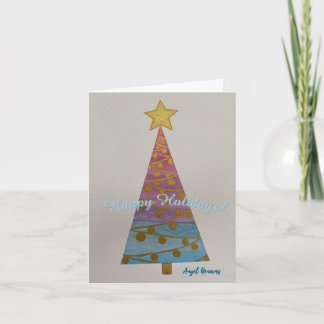 Dromend van een "Blauw Kerstmis" Kaart