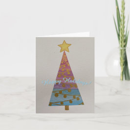 Dromend van een "Blauw Kerstmis" kaart