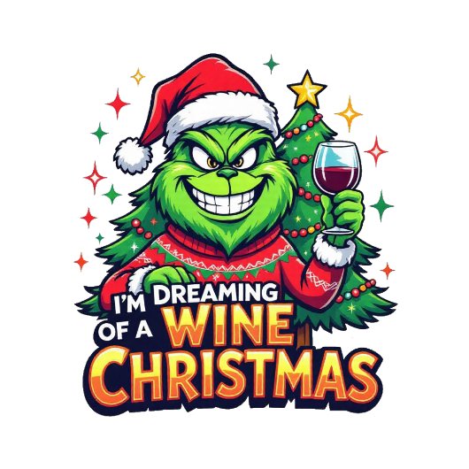 Dromend van een wijnkerst trui