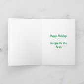 Dromend van een witwater Kerstkaart Kaart (Binnen)