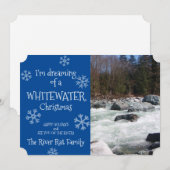 Dromend van een witwater Kerstkaart Kaart (Voorkant / Achterkant)