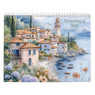 Dromend van Italië 2026 Watercolor Landschap Kalender
