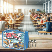 Dromende hond terug naar school lunchbox