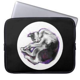 Dromende kat. laptop sleeve