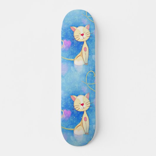 Dromende Kat Persoonlijk Skateboard (Voorkant)