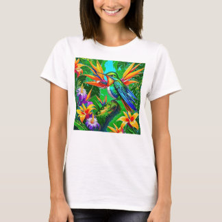 Dromende Kolibrie in Fel Kleur T-shirt