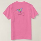 Dromende Libel Kunst om te Dragen T-shirt (Design achterkant)