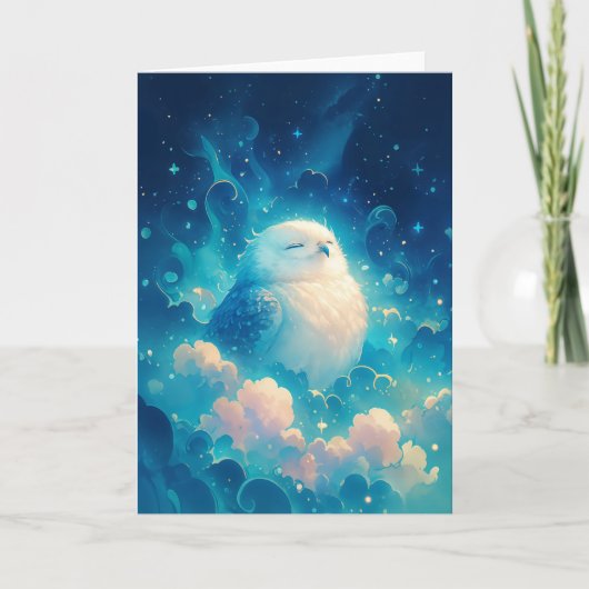 Dromende Uil in een Kosmische Slaap Kaart (Voorkant)