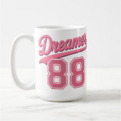 Dromer 88 Stijlvol Script Ontwerp Koffiemok (Links)