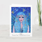 Dromer fee met gouden accenten van Renee Lavoie Kaart (Achterkant)
