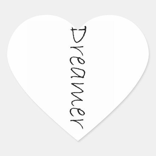Dromer Hart Sticker (Voorkant)