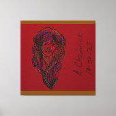Dromer meisje uit het victoriaans tijdperk canvas afdruk (Voorkant)