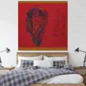 Dromer meisje uit het victoriaans tijdperk canvas afdruk (Insitu (Slaapkamer))
