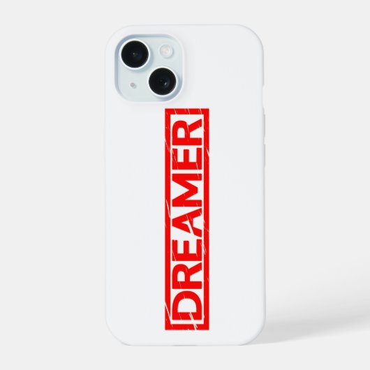 Dromer Stempel iPhone 15 Case (Achterkant)