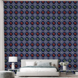 Dromerig 3D naadloos vakantiepatroon met hoge reso Behang